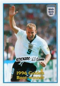 Cromo Alan Shearer - 1996 Golden Boot Winner - UEFA Euro Belgium-Netherlands 2000 - Merlin