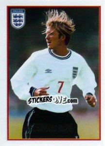 Sticker David Beckham (passing) - UEFA Euro Belgium-Netherlands 2000 - Merlin
