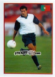 Sticker Luis Figo (dribbling) - UEFA Euro Belgium-Netherlands 2000 - Merlin