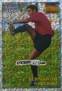 Sticker Fernando Hierro (Spain) - UEFA Euro Belgium-Netherlands 2000 n. 116 - Merlin