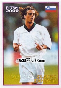 Sticker Zlatko Zahovic (Slovenia) - UEFA Euro Belgium-Netherlands 2000 - Merlin
