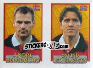 Figurina Bergdølmo / Leonhardsen  - UEFA Euro Belgium-Netherlands 2000 - Merlin