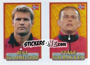 Sticker Skammelsrud / Solbakken  - UEFA Euro Belgium-Netherlands 2000 - Merlin