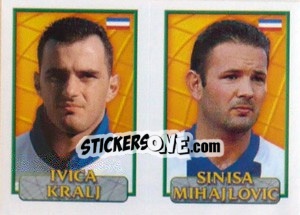 Sticker Kralj / Mihajlovic  - UEFA Euro Belgium-Netherlands 2000 - Merlin