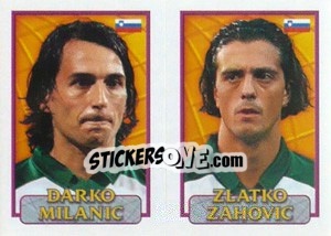 Cromo Milanic / Zahovic  - UEFA Euro Belgium-Netherlands 2000 - Merlin