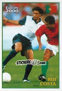 Sticker Rui Costa (Portugal) - UEFA Euro Belgium-Netherlands 2000 - Merlin