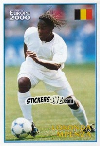 Sticker Lokonda Mpenza (Belgium) - UEFA Euro Belgium-Netherlands 2000 - Merlin