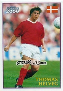 Sticker Thomas Helveg (Denmark) - UEFA Euro Belgium-Netherlands 2000 - Merlin