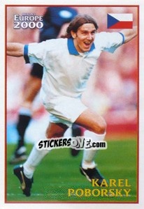 Sticker Karel Poborsky (Czech Republic) - UEFA Euro Belgium-Netherlands 2000 - Merlin