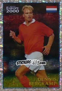 Cromo Dennis Bergkamp (Holland) - UEFA Euro Belgium-Netherlands 2000 - Merlin