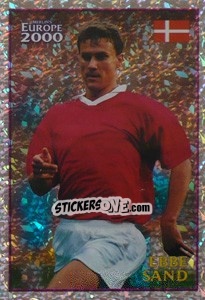 Sticker Ebbe Sand (Denmark) - UEFA Euro Belgium-Netherlands 2000 - Merlin