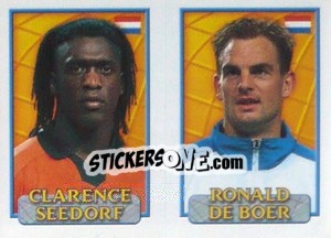 Sticker Seedorf / R.De Boer  - UEFA Euro Belgium-Netherlands 2000 - Merlin