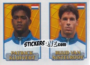 Sticker Kluivert / Nistelrooy  - UEFA Euro Belgium-Netherlands 2000 n. 174 - Merlin