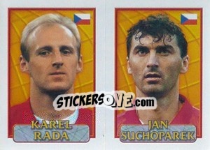 Sticker Rada / Suchoparek  - UEFA Euro Belgium-Netherlands 2000 - Merlin