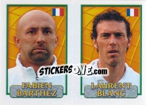 Sticker Fabien Barthez /  Laurent Blanc