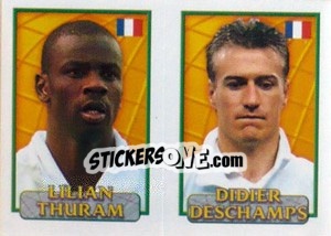 Sticker Lilian Thuram /  Didier Deschamps