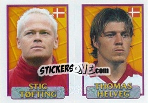 Cromo Tøfting / Helveg  - UEFA Euro Belgium-Netherlands 2000 - Merlin