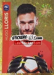 Sticker Hugo Lloris - Au plus près des Bleus n. 6 - Panini