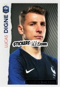 Sticker Lucas Digne - Au plus près des Bleus n. 12 - Panini