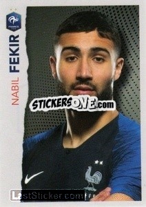 Sticker Nabil Fékir - Au plus près des Bleus n. 27 - Panini