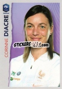 Figurina Corinne Diacre - Au plus près des Bleus - Panini