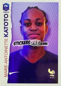 Cromo Marie-Antoinette Katoto - Au plus près des Bleus n. 45 - Panini