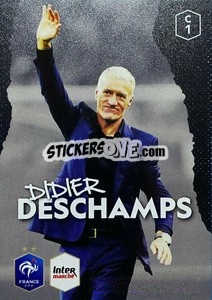 Sticker Didier Deschamps - Au plus près des Bleus n. C1 - Panini