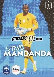 Sticker Steve Mandanda - Au plus près des Bleus n. C3 - Panini