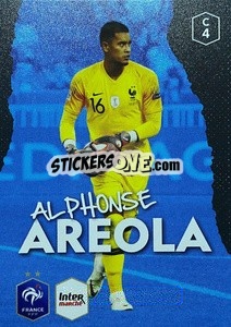 Cromo Alphonse Areola - Au plus près des Bleus - Panini