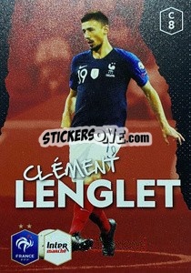 Sticker Clément Lenglet - Au plus près des Bleus n. C8 - Panini
