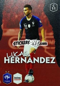 Sticker Lucas Hernandez - Au plus près des Bleus n. C11 - Panini