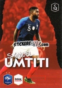 Cromo Samuel Umtiti - Au plus près des Bleus - Panini