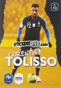 Sticker Corentin Tolisso - Au plus près des Bleus n. C13 - Panini