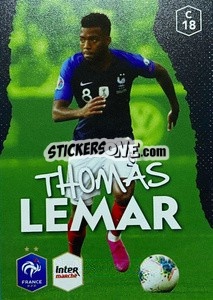 Figurina Thomas Lemar - Au plus près des Bleus - Panini