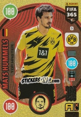 Sticker Mats Hummels - FIFA 365: 2020-2021. Adrenalyn XL n. 3 - Panini