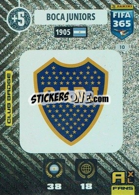 Sticker Club Badge - FIFA 365: 2020-2021. Adrenalyn XL n. 10 - Panini