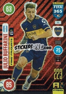 Sticker Julio Buffarini - FIFA 365: 2020-2021. Adrenalyn XL n. 11 - Panini