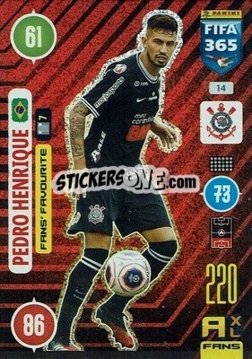 Figurina Pedro Henrique - FIFA 365: 2020-2021. Adrenalyn XL - Panini