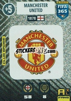Sticker Club Badge - FIFA 365: 2020-2021. Adrenalyn XL n. 22 - Panini