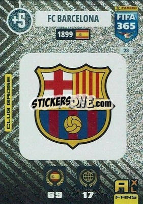 Sticker Club Badge - FIFA 365: 2020-2021. Adrenalyn XL n. 28 - Panini