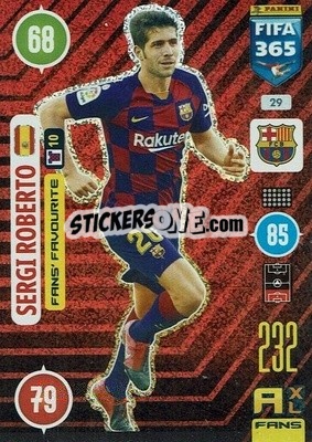 Sticker Sergi Roberto - FIFA 365: 2020-2021. Adrenalyn XL n. 29 - Panini
