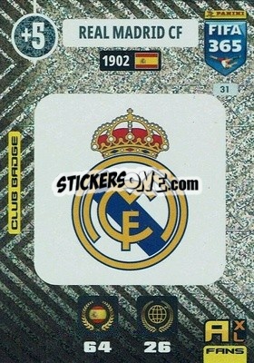 Sticker Club Badge - FIFA 365: 2020-2021. Adrenalyn XL n. 31 - Panini