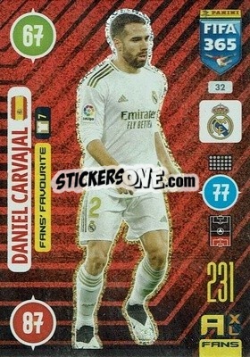 Sticker Daniel Carvajal - FIFA 365: 2020-2021. Adrenalyn XL n. 32 - Panini