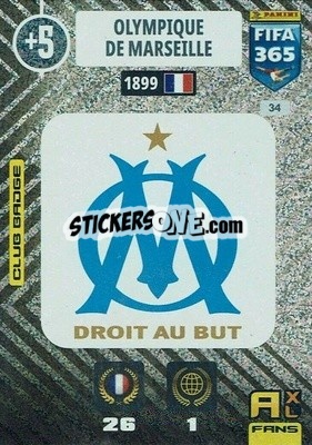 Sticker Club Badge - FIFA 365: 2020-2021. Adrenalyn XL n. 34 - Panini