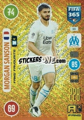 Sticker Morgan Sanson - FIFA 365: 2020-2021. Adrenalyn XL n. 35 - Panini