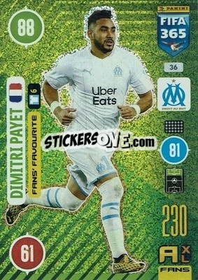 Sticker Dimitri Payet - FIFA 365: 2020-2021. Adrenalyn XL - Panini