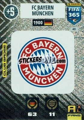 Sticker Club Badge - FIFA 365: 2020-2021. Adrenalyn XL n. 40 - Panini