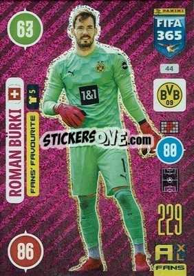 Sticker Roman Bürki - FIFA 365: 2020-2021. Adrenalyn XL n. 44 - Panini