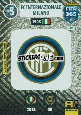 Sticker Club Badge - FIFA 365: 2020-2021. Adrenalyn XL n. 49 - Panini