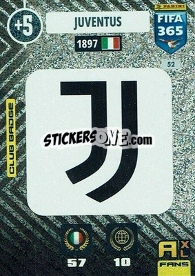 Sticker Club Badge - FIFA 365: 2020-2021. Adrenalyn XL n. 52 - Panini